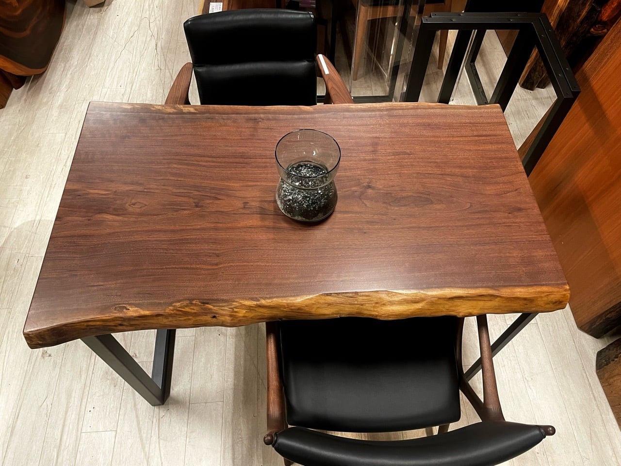 ウォールナット_1200×610-700×50_青山店_テーブル天板/一枚板 221779