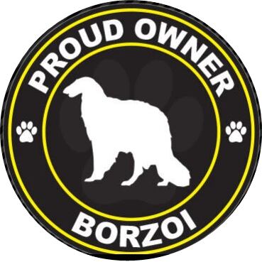 Sticker　-　Borzoi　O07-020