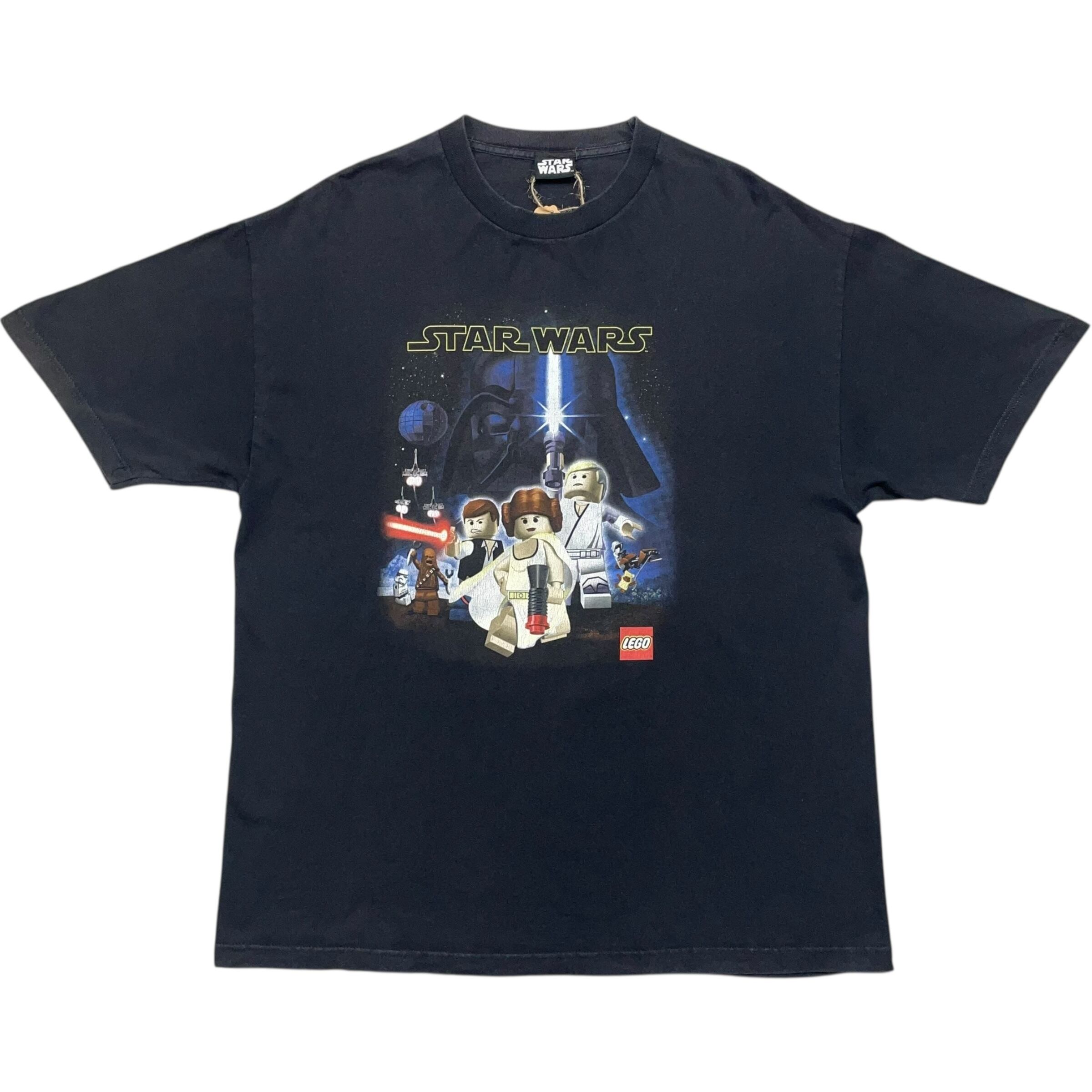 《XXL》 STAR WARS スターウォーズ LEGO レゴ ムービーTシャツ プリント ブラック no.7856