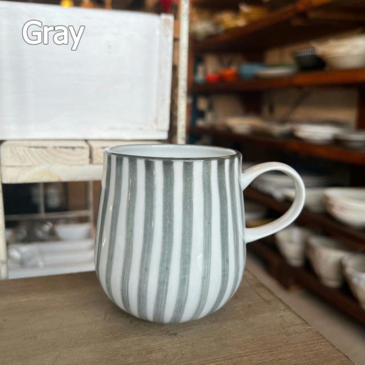 Thailand Switch mug 370ml 4color　タイ　スイッチマグカップ　全4色　パープル　グリーン　ブルー　グレー　タイ　電子レンジ可　食洗機可　TAMAKI　湯呑　ストライプ　耐熱