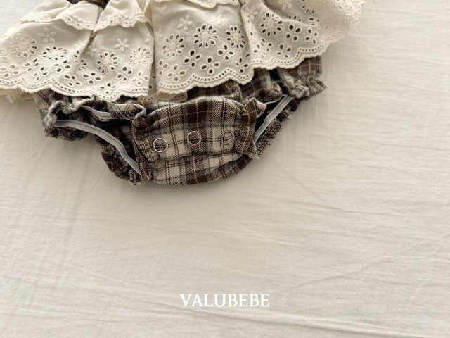 【予約/特典】valu bebe / checked cape bloomer