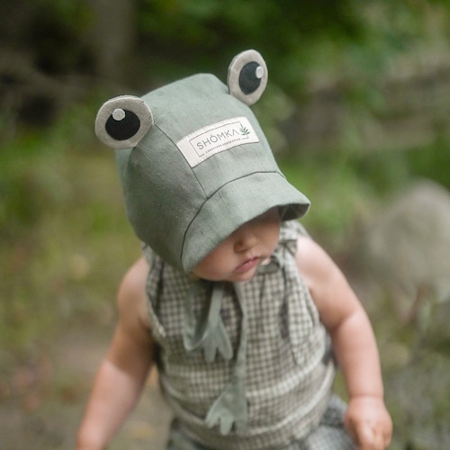 カエル【7月下旬お届け】SHÓMKA / FROG BONNET or HAT