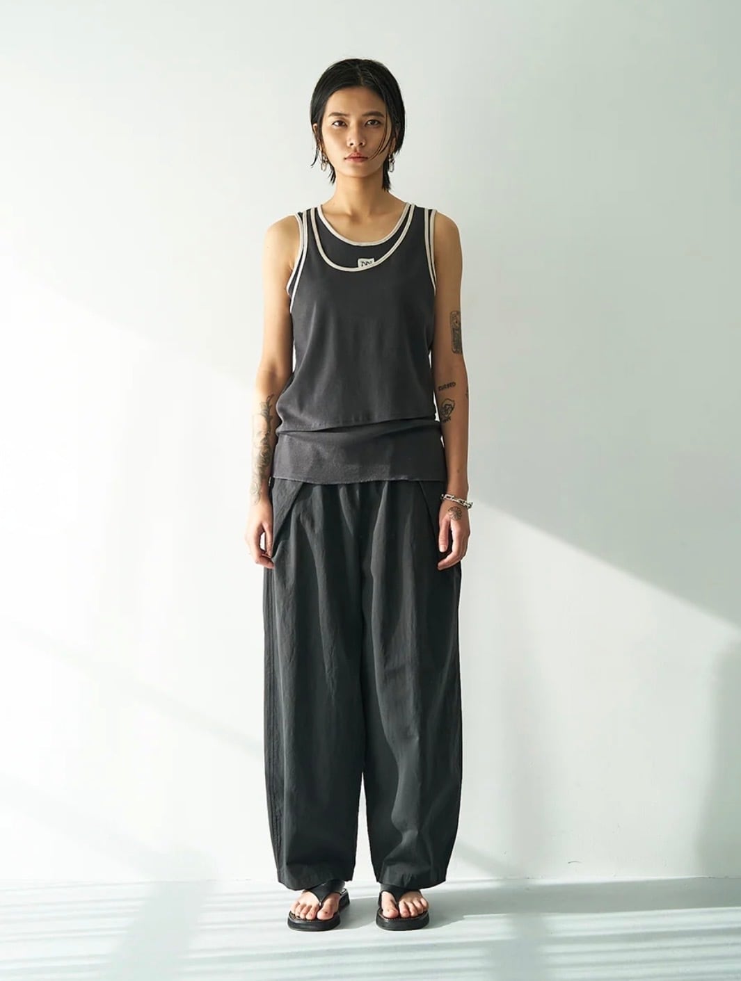 YENN 】 WAIST RIB CURVE PT | valance 福井｜レディース セレクト
