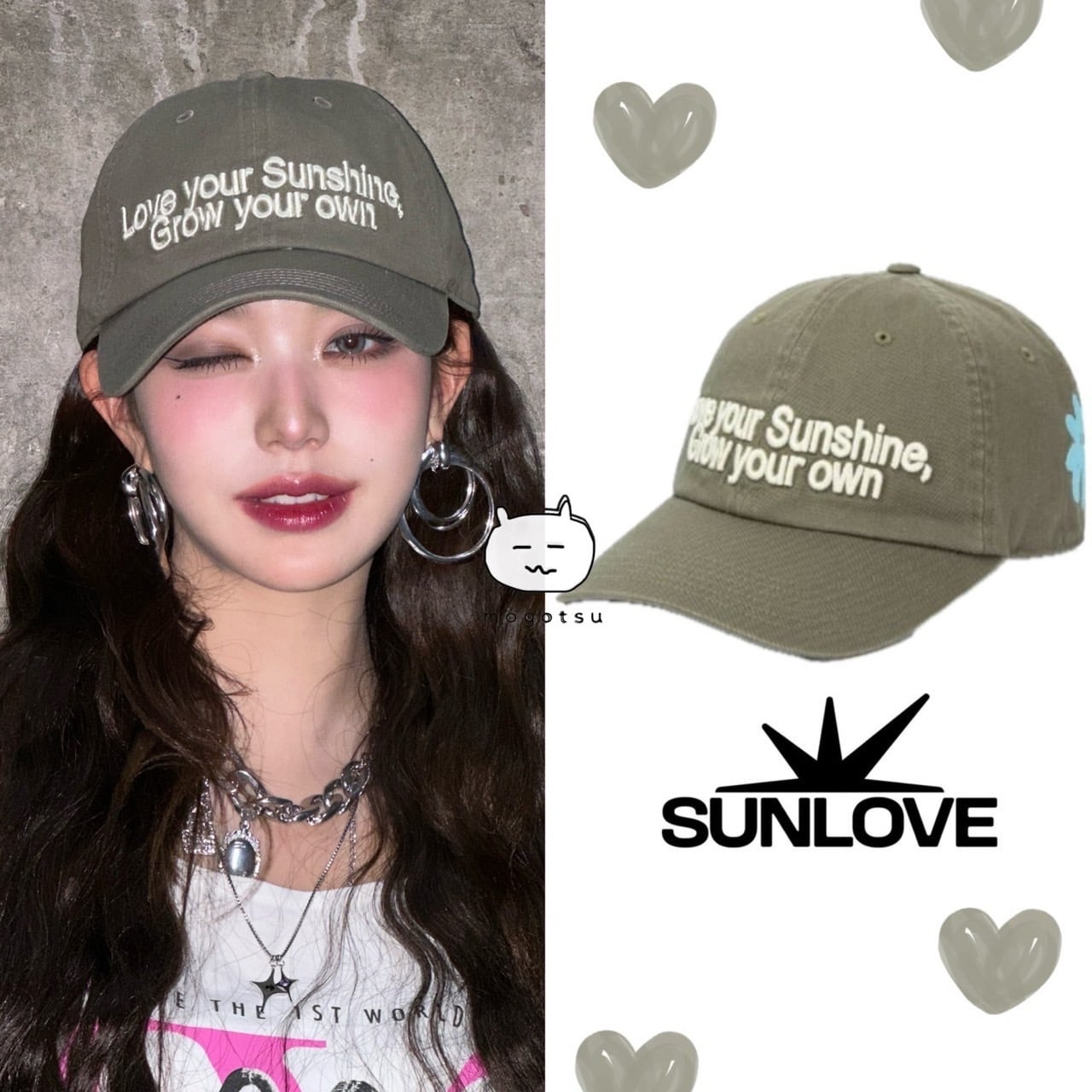 再入荷!!!☆IVE ウォニョン 着用!!【SUNLOVE】LYS Cap 再入荷!!!☆IVE ウォニョン 着用!!【SUNLOVE】LYS Cap