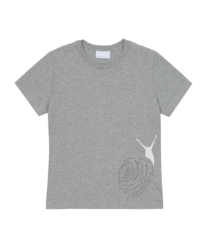[SAN SAN GEAR] SNAIL T-SHIRT_0 [MELANGE GREY] 正規品 韓国ブランド 韓国通販 韓国代行 韓国ファッション sansan san san sansangear サンサンギア