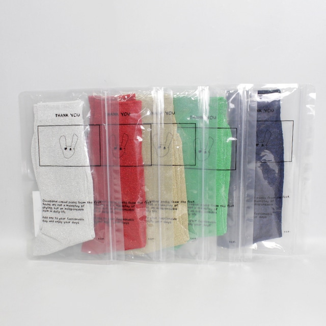 tus+ タス ANTIQUE RAME SOCKS アンティーク ラメ ソックス T009  2026春夏新作