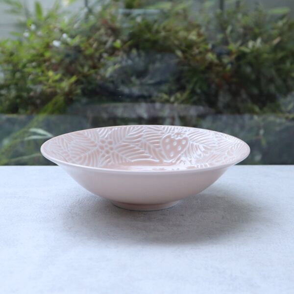 波佐見焼 平ボウル パステルベリーピンク 12-045 | MARUFUKU utsuwanohana