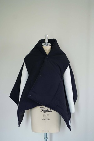 Wrap me! ストール ブラック×チャコール