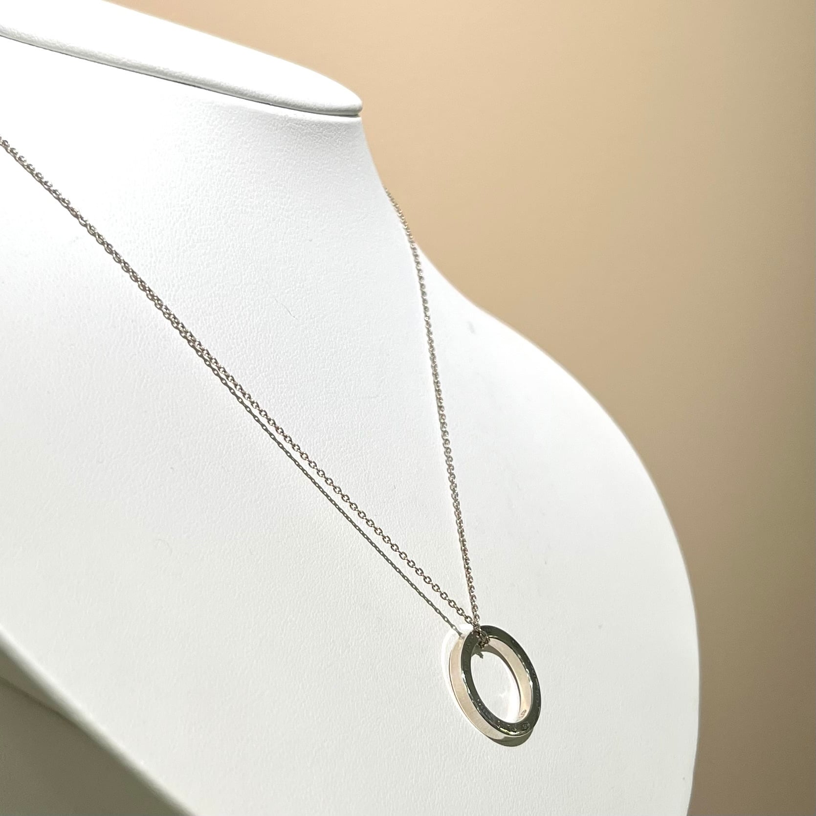 TIFFANY&CO.】2458 1837 ティファニー サークルリング ネックレス