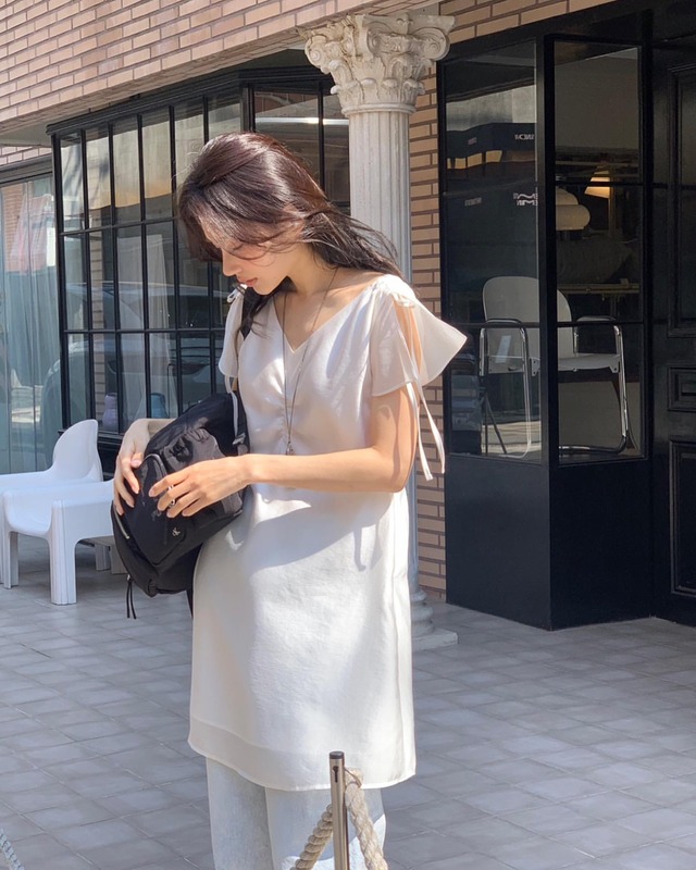 (予約)Objet / Mari Shirred Lace Onepiece / 3color