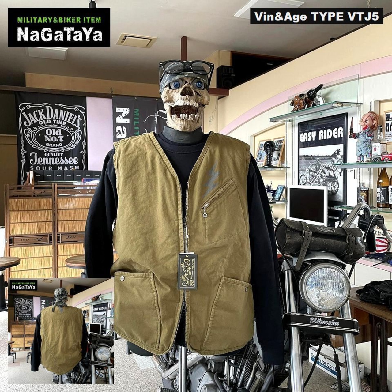 Vin&Age ヴィンアンドエイジ TYPE VTJ5 DECK BOA VEST デッキ ボア 