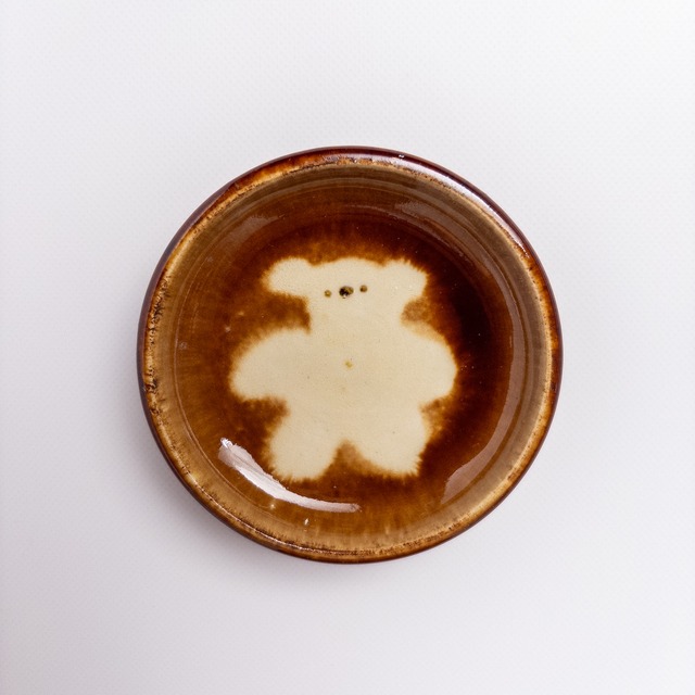 Small plate -Fluffy Teddy Bear-