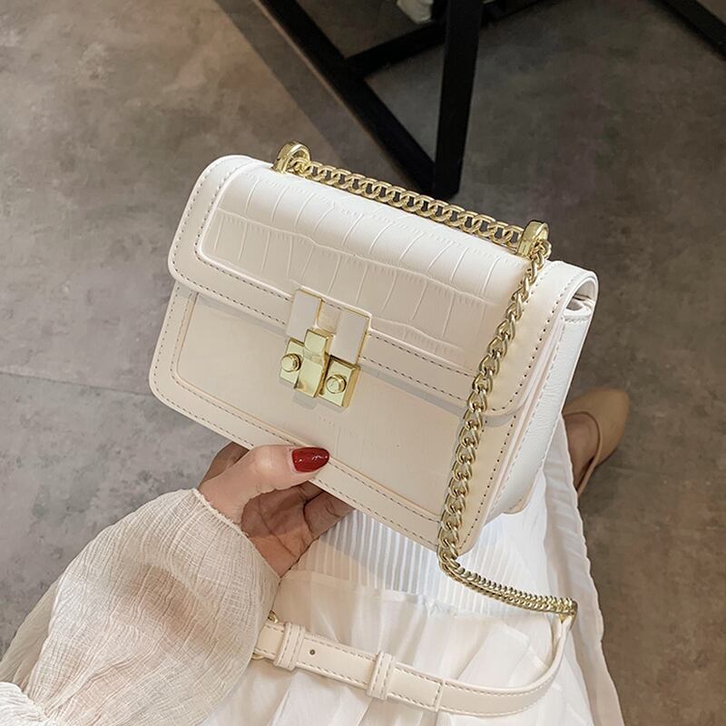 バッグレディースバッグ2020ニューウェーブサマーファッションクロコダイルパターンショルダーメッセンジャーバッグネットレッドオーシャンワイルドスモールスクエアバッグ Tiancai_Wing_Bag5105145