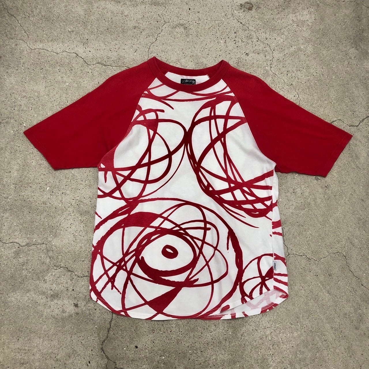 STUSSY stussy 七分袖 Tシャツ ステューシー ラグラン 七分袖 Tシャツ 