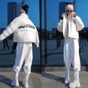 ジャケット レディース ダウンジャケット ウインドブレーカー ドローストリング ワッペン バックプリント ホワイト S M L XL 2XL ハイネック ポケット付き 厚手 もこもこ 切り替え ミディアム丈 ナイロンジャケット ハイウエスト 防寒 ポケットあり 無地 かわいい  大人可愛い きれいめ シンプル カジュアル 大人 上品 おしゃれ お洒落 ラブリー キュート ガーリー 秋 冬 10代 20代 30代 OL 通勤 学生 通学 デート 女子会 お泊まり 休日 送料無料