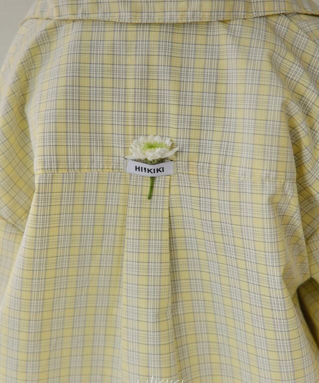 《送料無料》予約:スプリングチェックシャツ【HIKIKI】