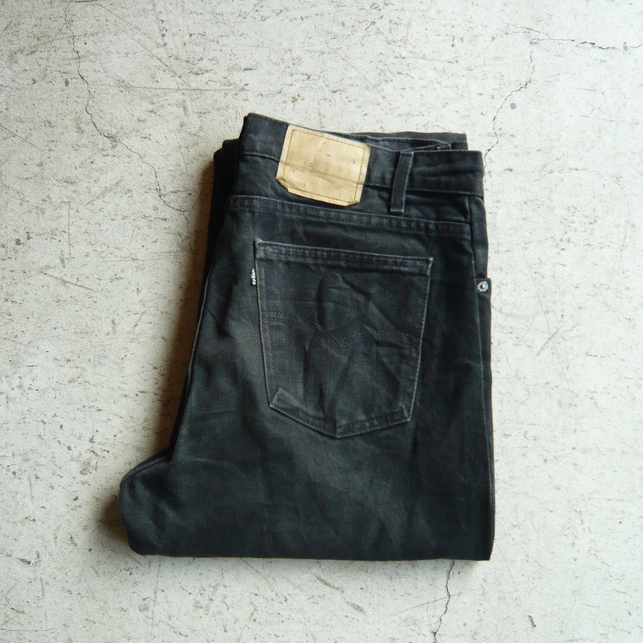 90s Levi’s 550 デニムパンツ 後染めブラック W36L32