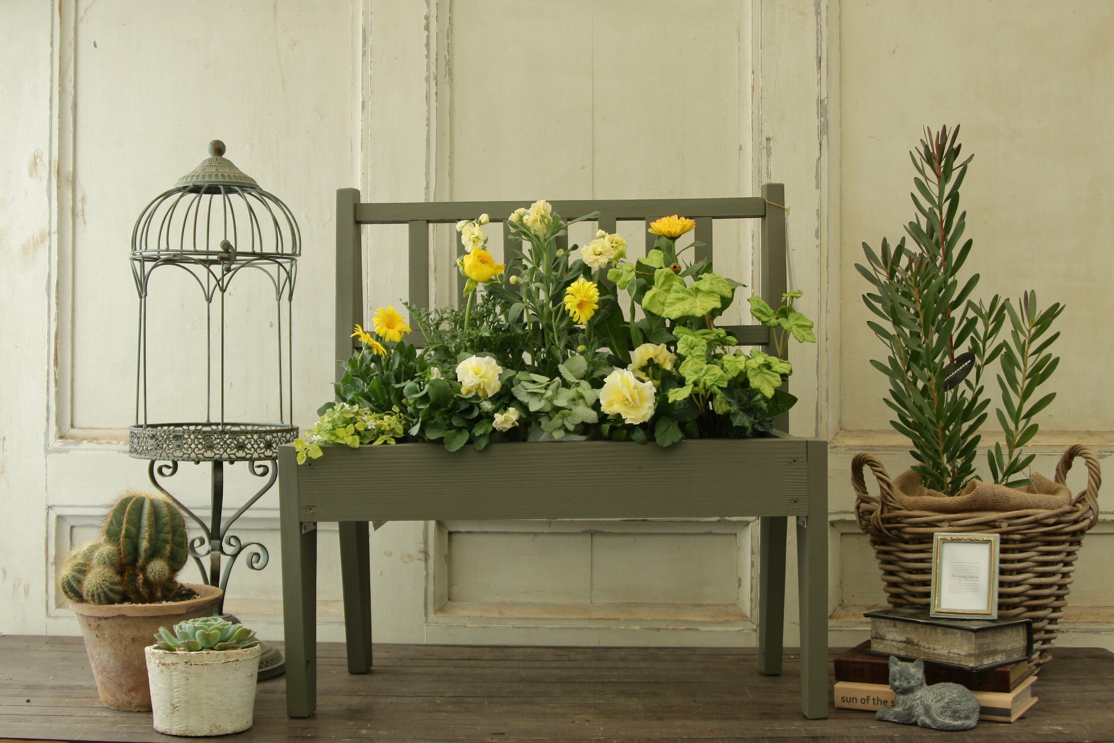 新春初売】選べる5色 ベンチプランター | Kurodaengei