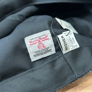 HIGHER HARRIS TWEED OATMEAL CASQUETTE