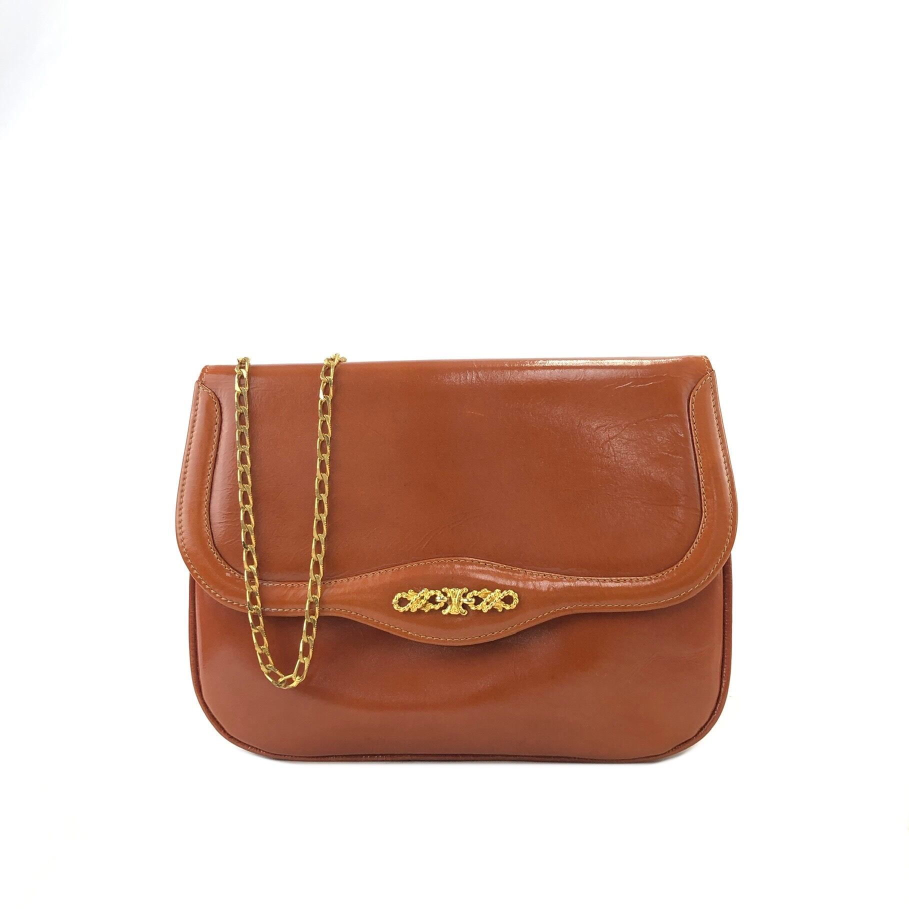 CELINE セリーヌ ブラゾン レザー チェーン ミニバッグ ショルダー CELINE セリーヌ ブラゾン レザー チェーン ミニバッグ ショルダー