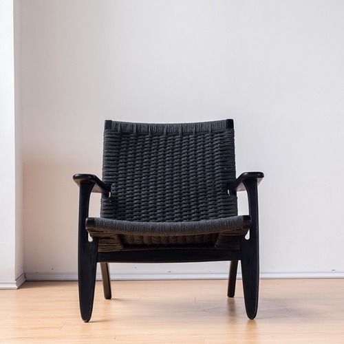 ウィッシュボーンチェア 天然木 ペーパーコード編み 北欧デザイン アームチェア ラウンジチェア モダン