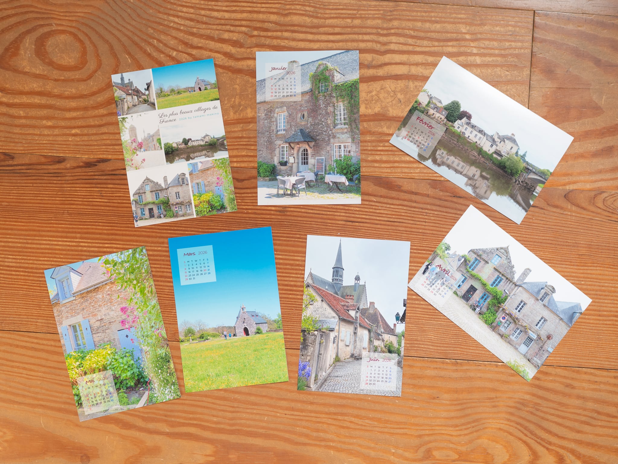 2026年 フランスの美しい村 ポストカードカレンダー ブルターニュ地方