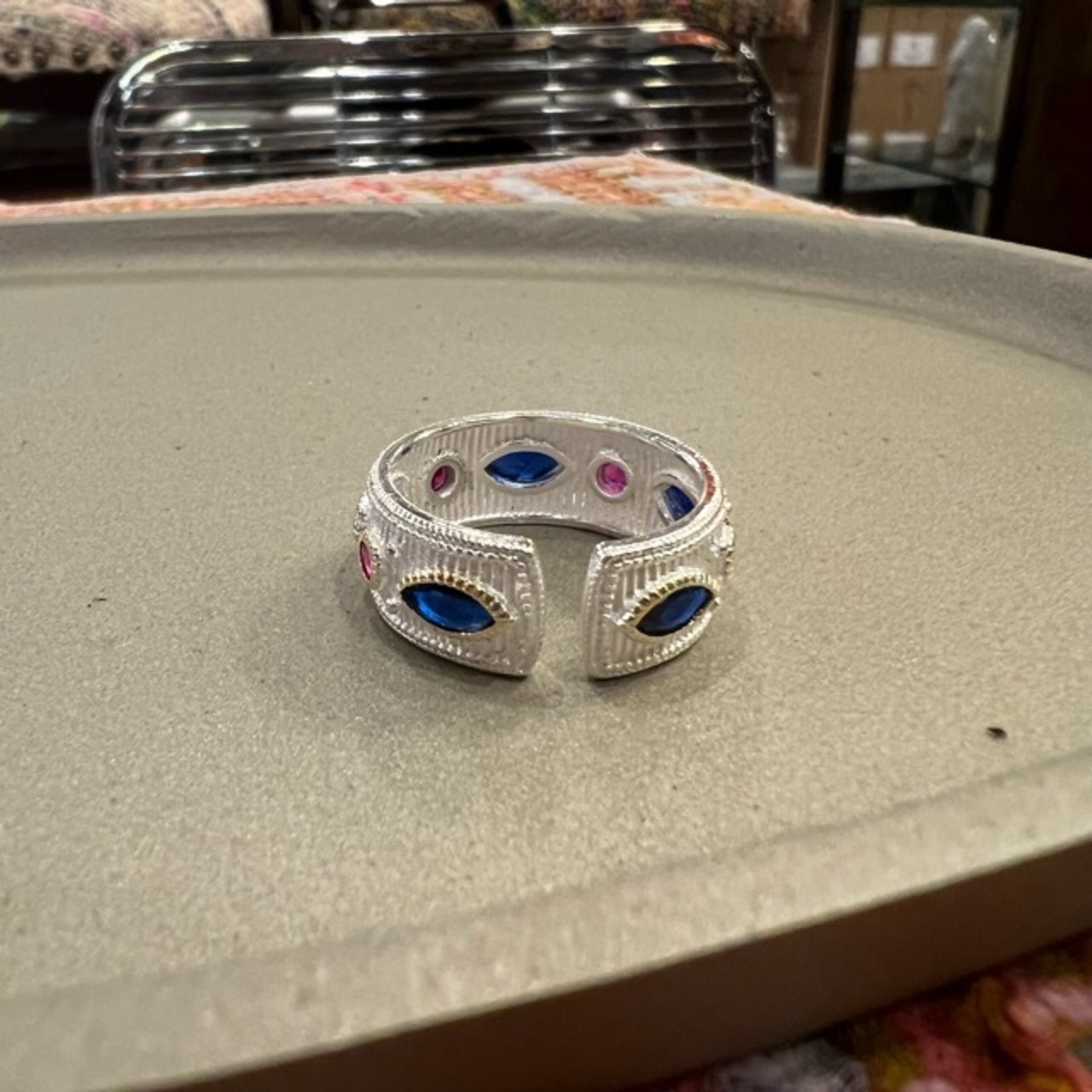 TOPANGA Jewelry White Sterling silver ring　Size 16 17 ホワイトスターリングシルバーリング　指輪　リング　ホワイト　白