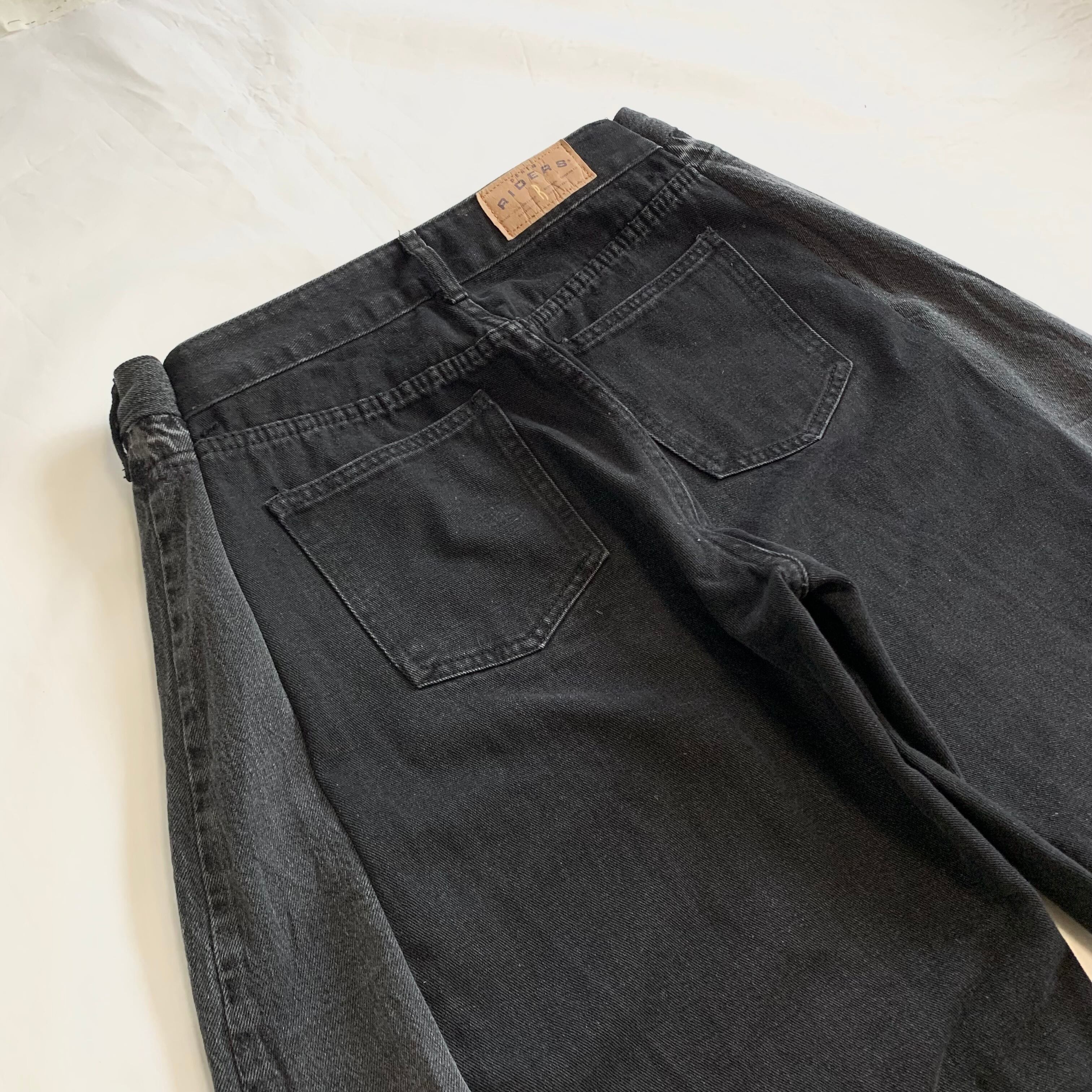 No.311【all black/wide】再構築 リメイク フレア デニム | 101NEWYORK