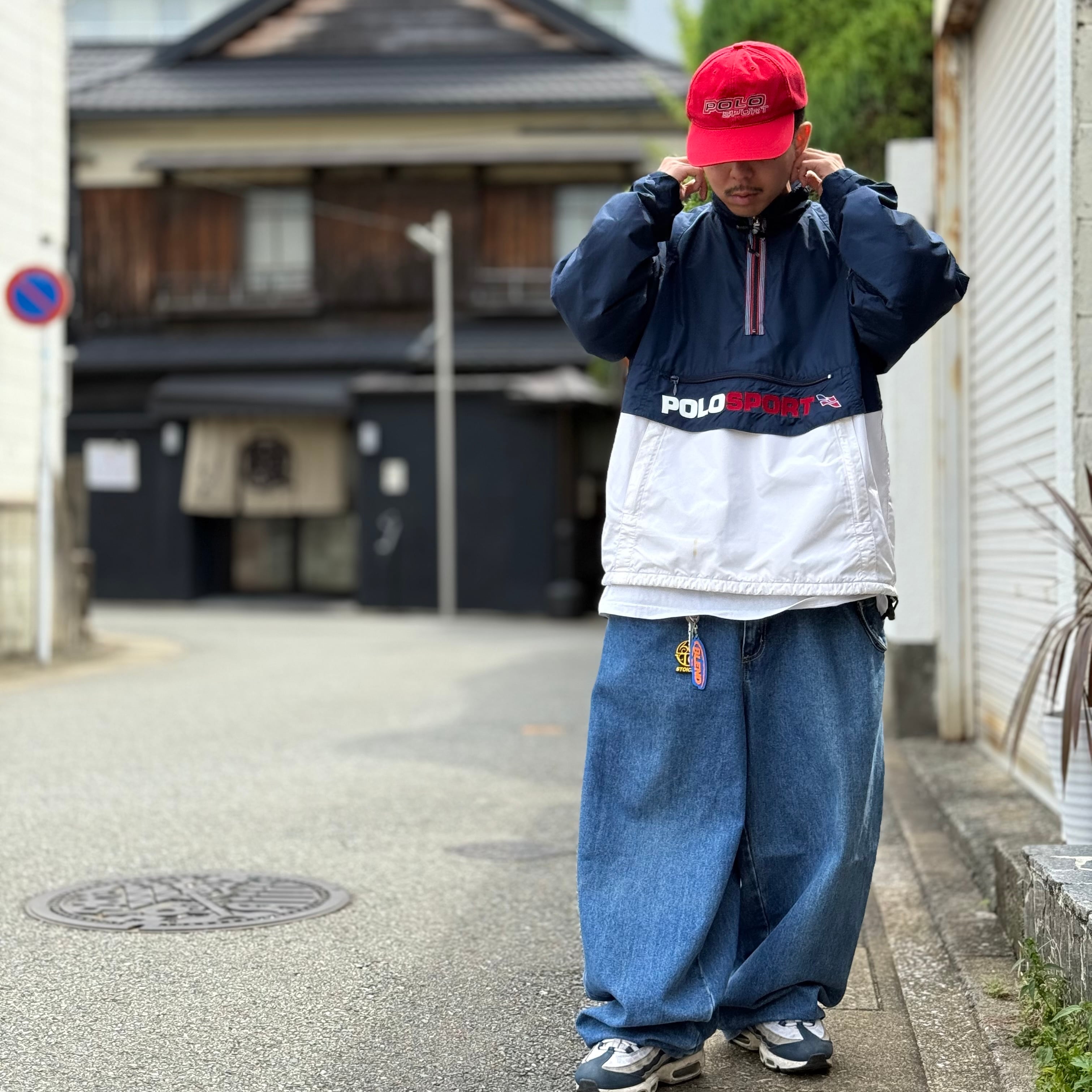 90s POLO SPORT Fleece Lined Pullover Jacket 90年代 ポロスポーツ