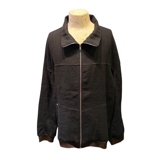 FRANK LEDER “WASHED WOOL ZIP UP SHIRT