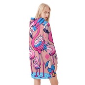 Women's Casual Hoodie Midi Dress 4499