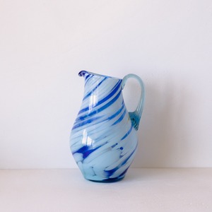 Striped Pitcher Blue
