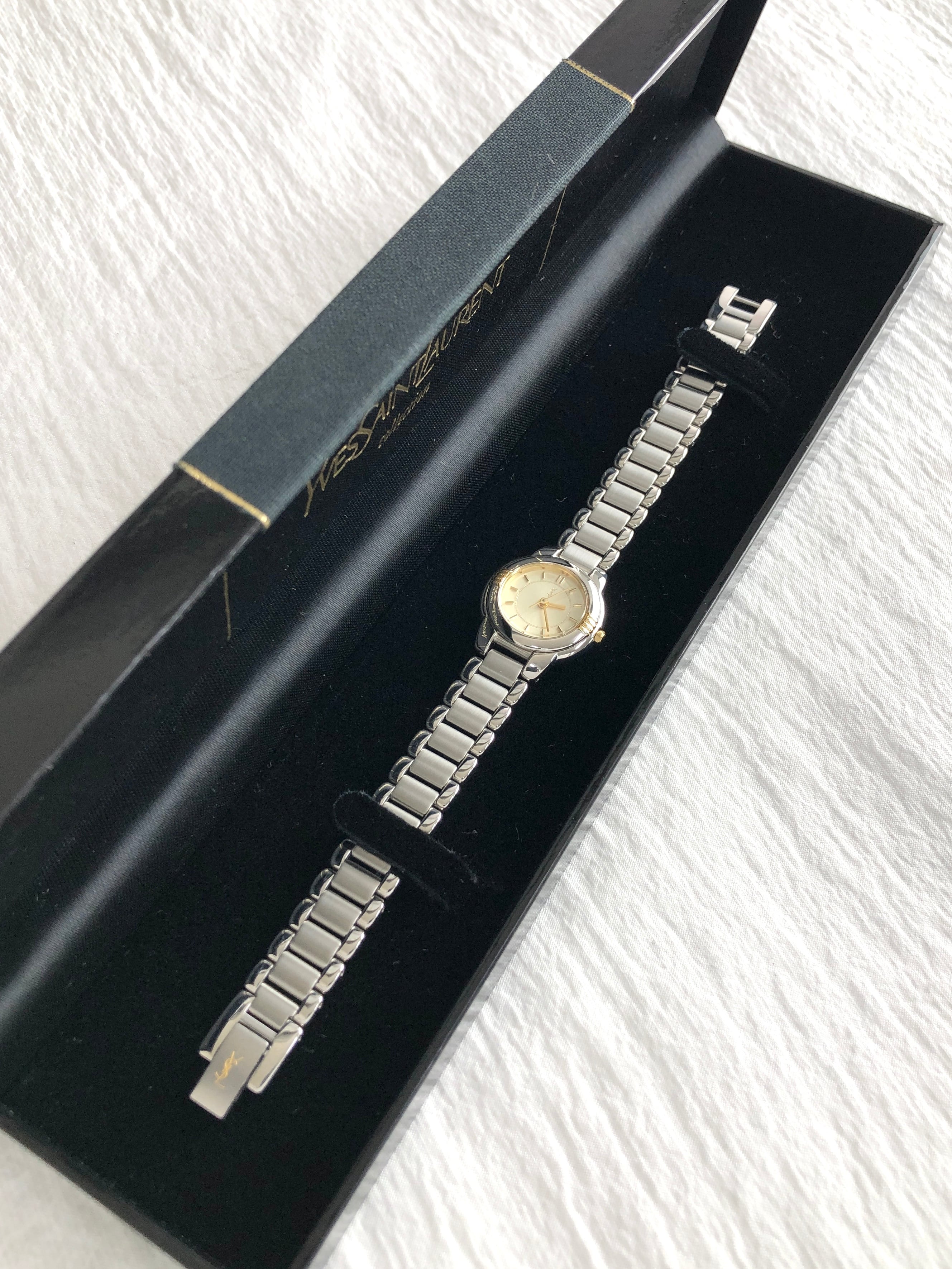 Yves Saint Laurent イヴ・サンローラン 腕時計 シルバー YSL ステンレススチール 5930-F91474 TA vintage ヴィンテージ オールド wdberd