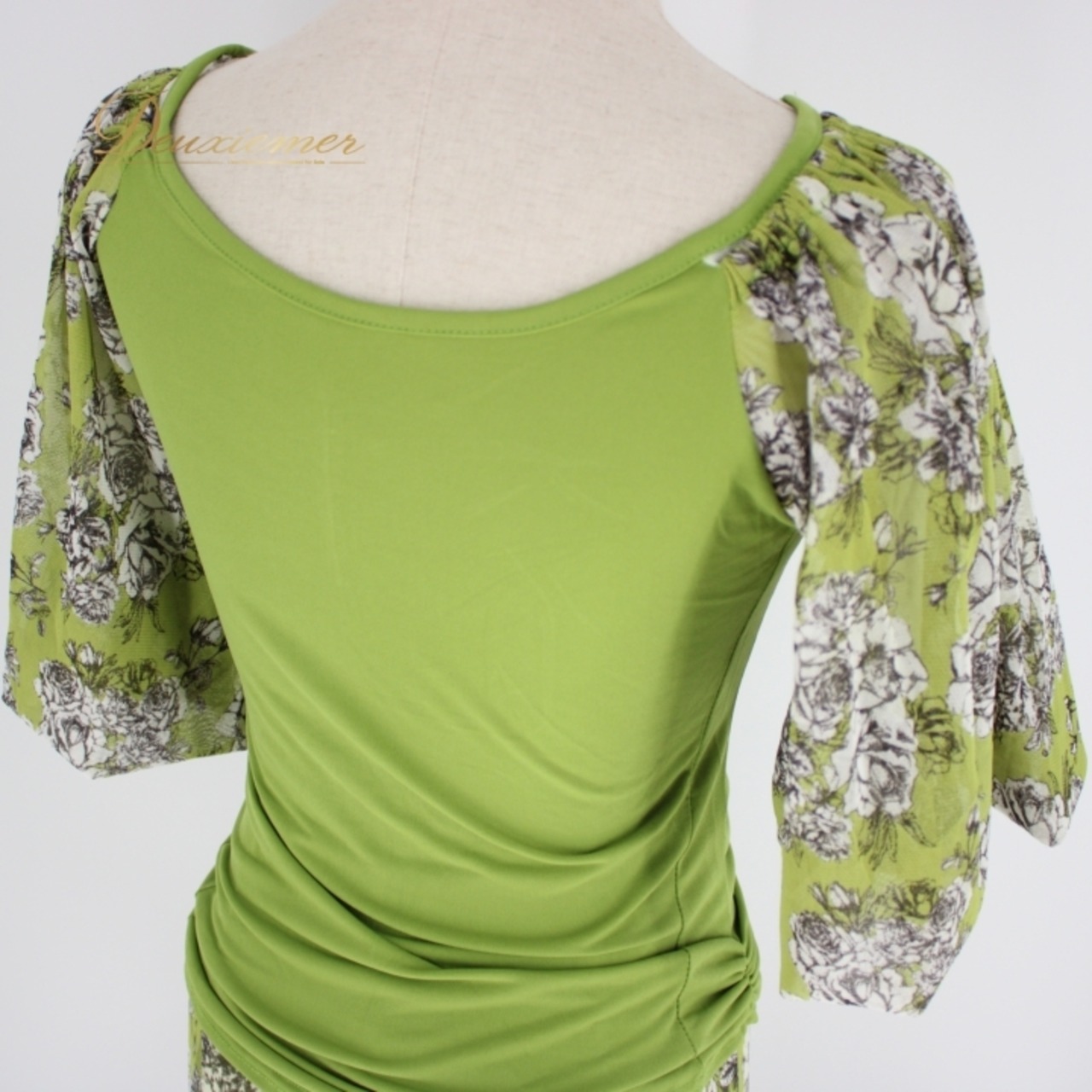 社交ダンス 衣装 スタンダード 上下セット ツーピース レッスンウェア パーティ衣装 ICHIOKU イチオク 黄緑 グリーン系 花柄 光沢感 清楚 フェミニン 上品 大人かわいい 舞台衣装 おしゃれ 講師用 ダンスウェア スカート付き お揃い トップス 花柄衣装 派手すぎない 伸縮性 しっかりした作り デザイン性 高品質 ポリエステル素材 お手入れ簡単 清楚な印象 上下セットアップ