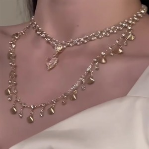 20past貝殻とハートの重ねネックレス 4s