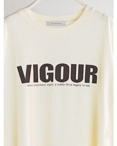 【CHIGNON】"VIGOR"プリントTee 8461-102