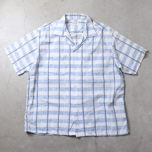 1960s  Open Collar Shirts  L  刺繡　R14