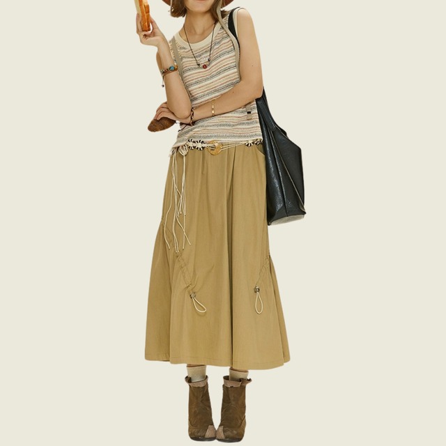 ランダムシャーリングドロストスカート