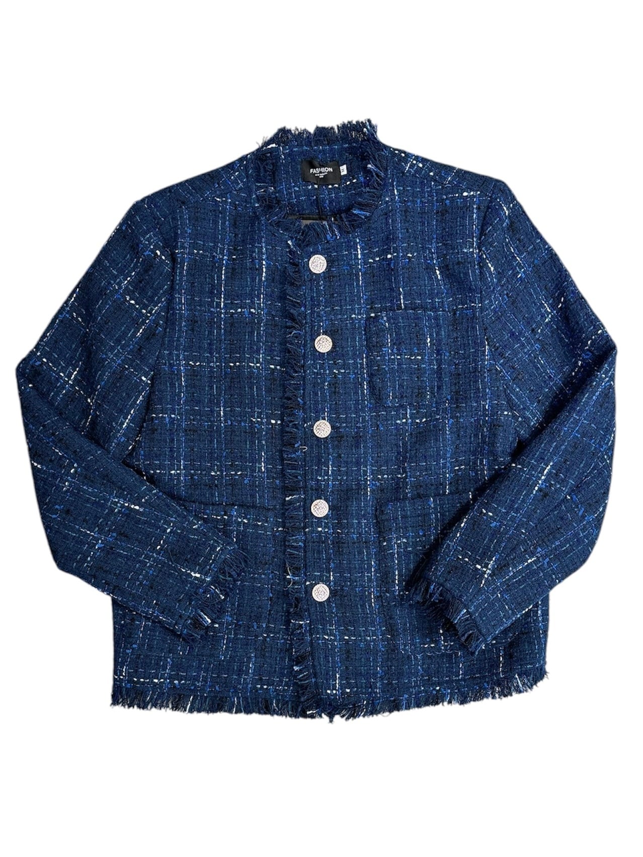 ALUDE SELECT】blue check tweed jacket | 【ALUDE】韓国メンズ 