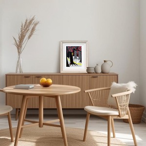 ムーミン 北欧 Putinki「森の小道」送料無料 フレーム選択可能 展示用フック付アートポスター 絵画 インテリア アート