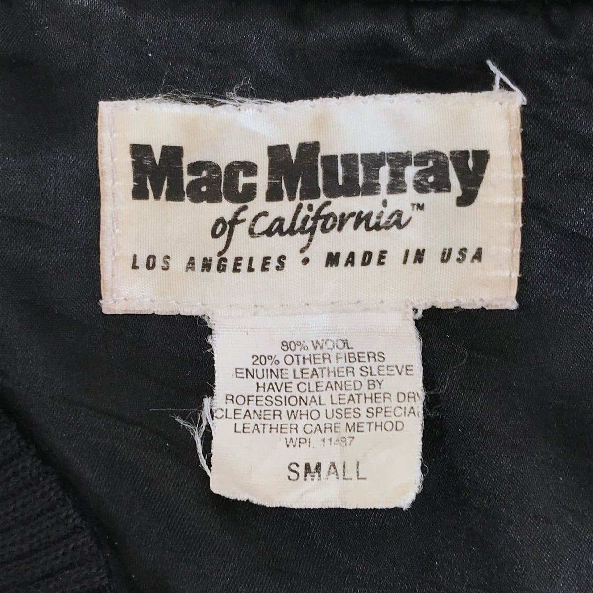 MAC MURRAY 90年代 USA製 袖革スタジャン ベースボール ジャケット
