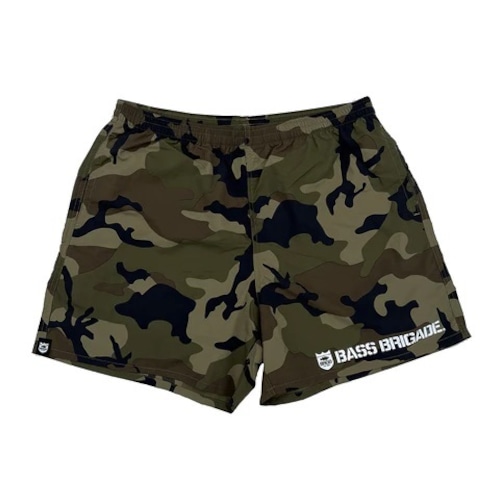 SHIELD & WORD MARK NYLON SHORTS - CAMO