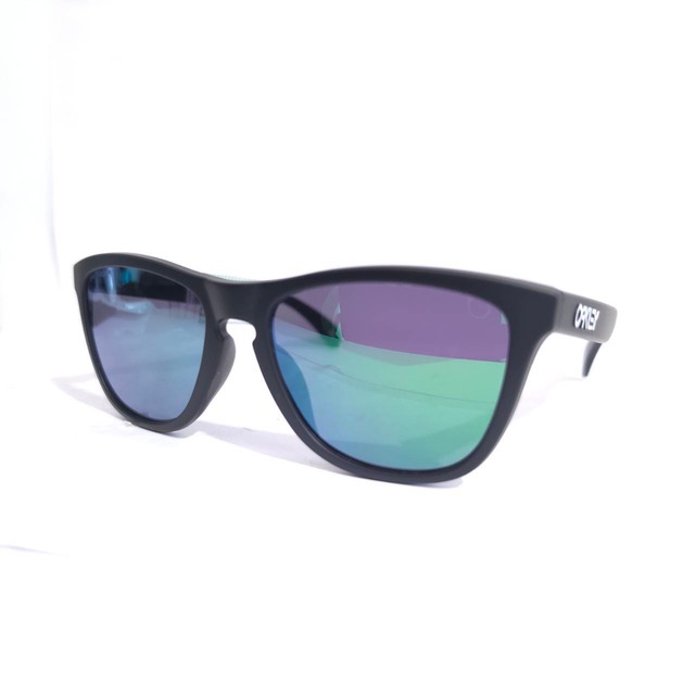 【OAKLEY Frog skin(A)カスタム】Prizmジェイド　マットブラック