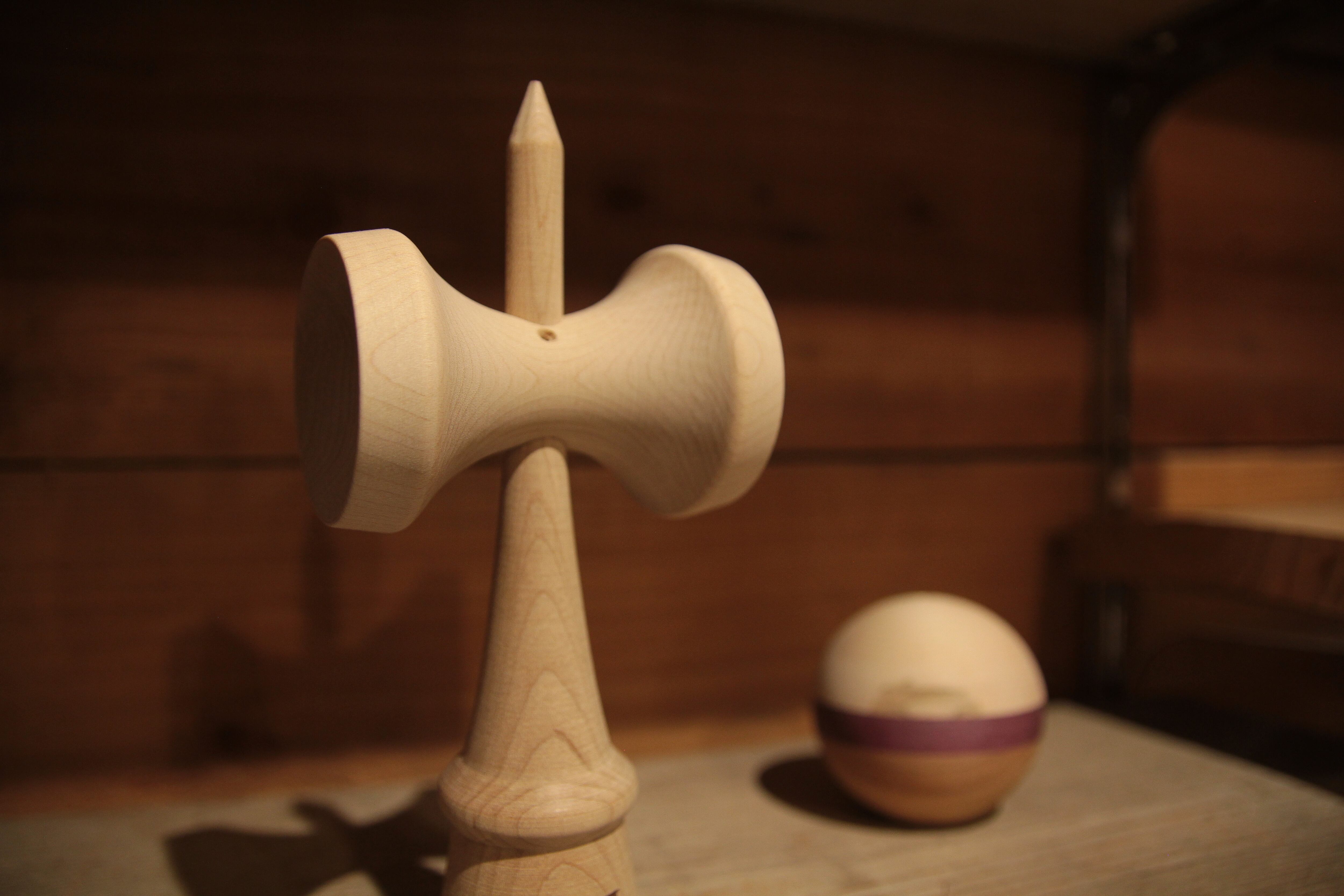 わけあり特価 JAC kendama 10MM LINE LAMINATED MAPLE SMOOTHIEけん玉