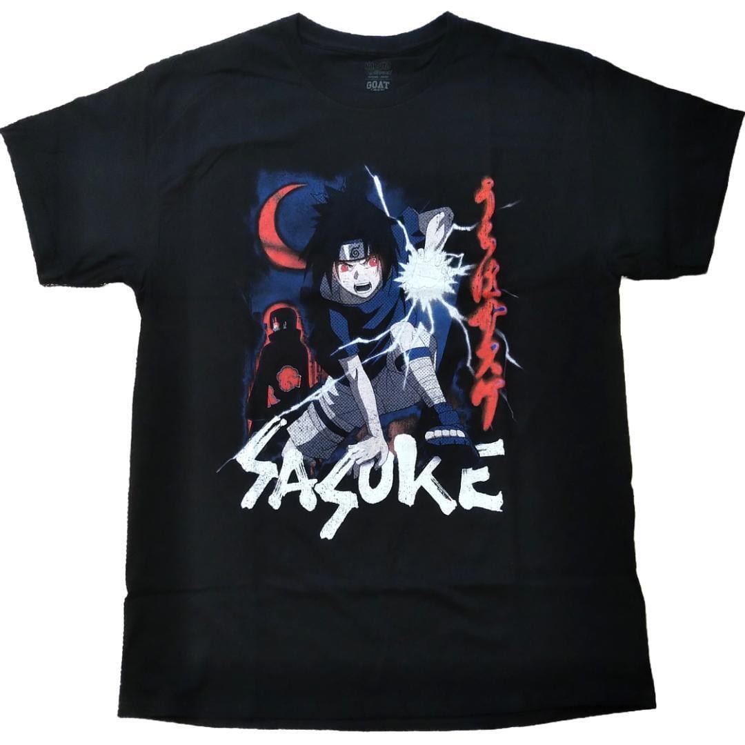 ナルト Tシャツ 黒 うちはサスケ naruto オフィシャル ナルト Tシャツ Lサイズ 黒 うちはサスケ naruto オフィシャル