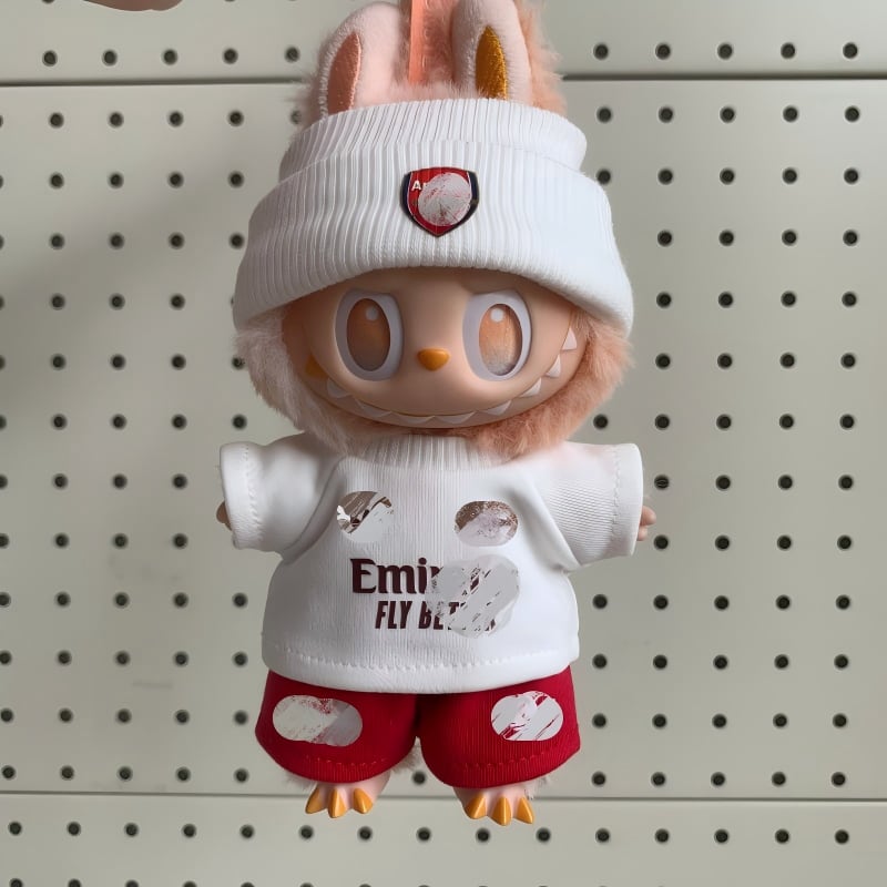 labubu 1-3代用 サッカー トップス+パンツ+帽子+靴+ヘッドホン+ボール
