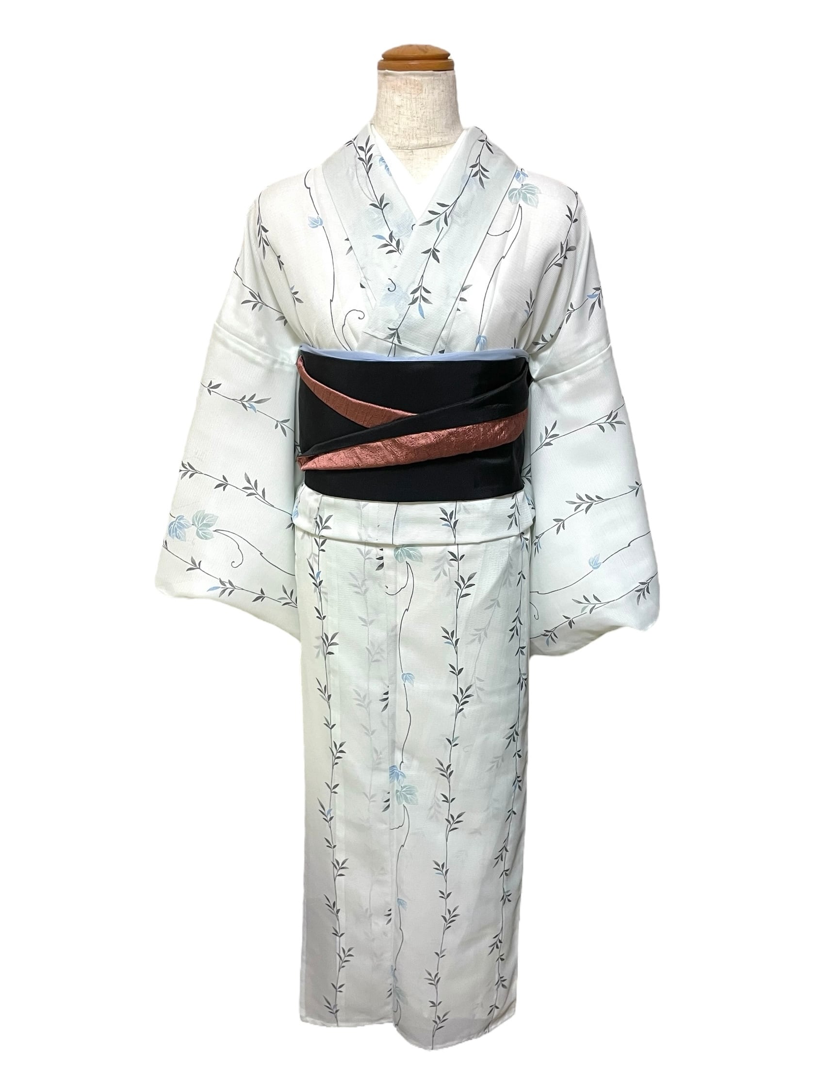 夏.E/ 多く 絽小紋 菖蒲柄 着尺