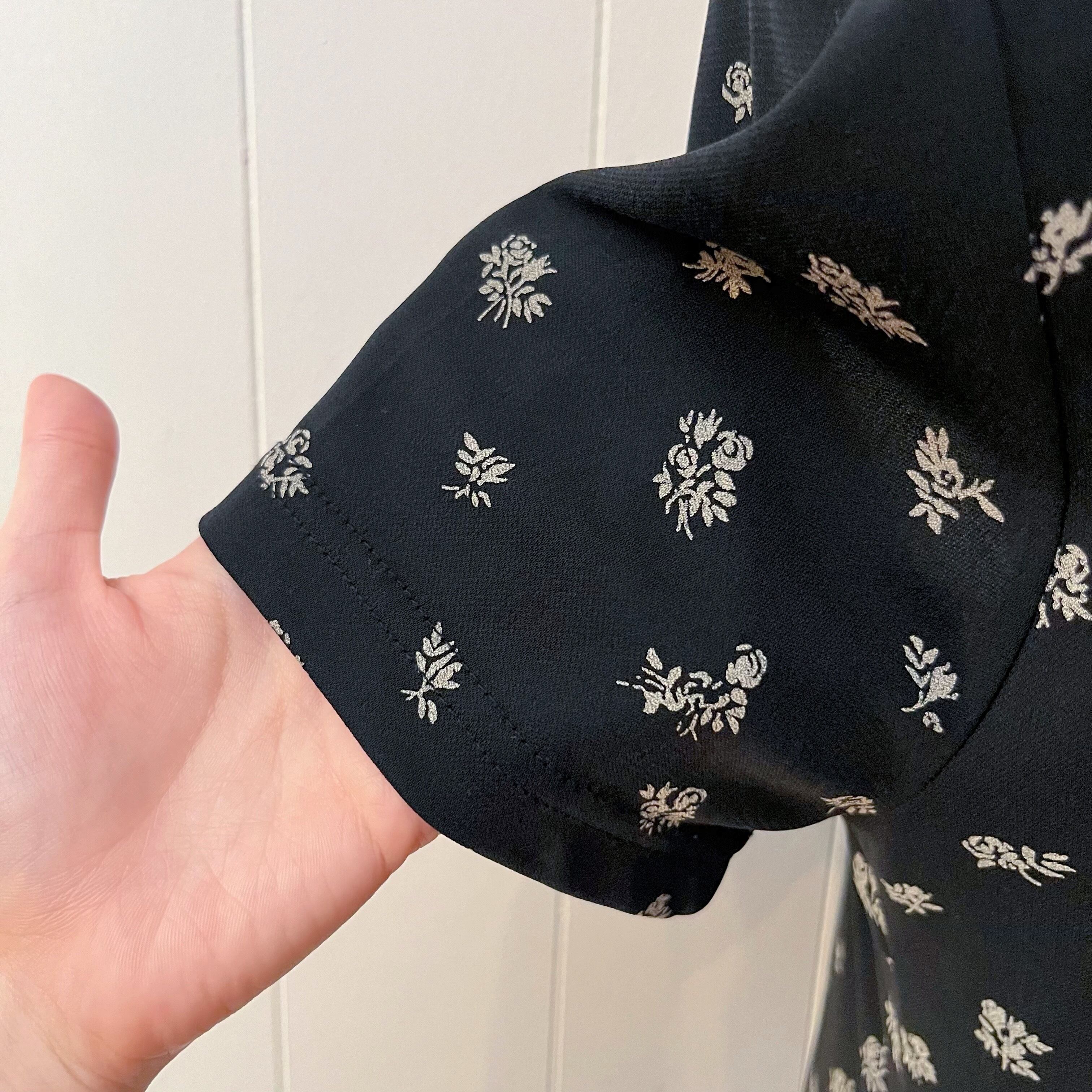 mini rose stand collar one-piece