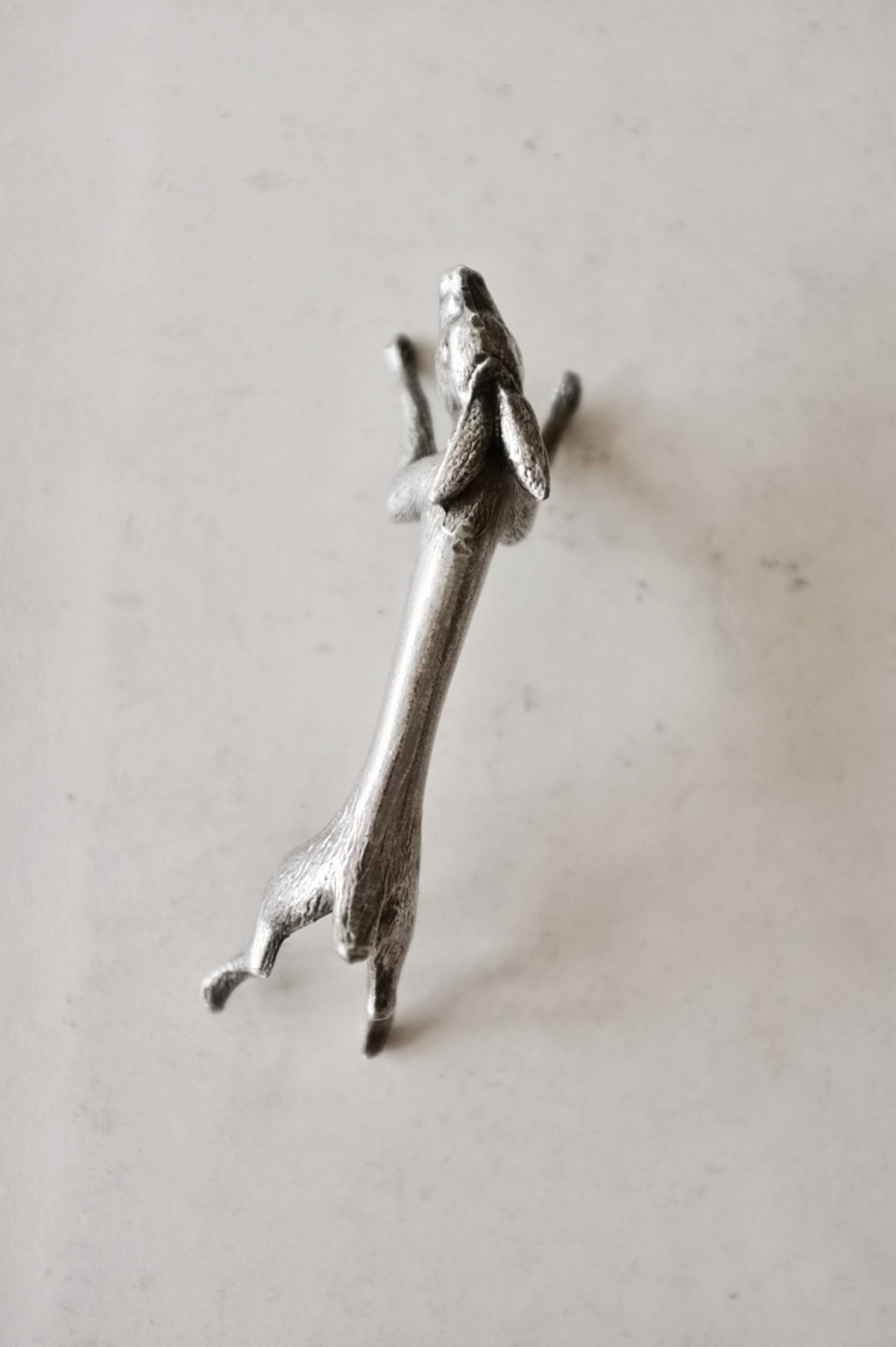 残2 フランス 永遠の硬化 うさぎのカトラリーレスト アンティーク