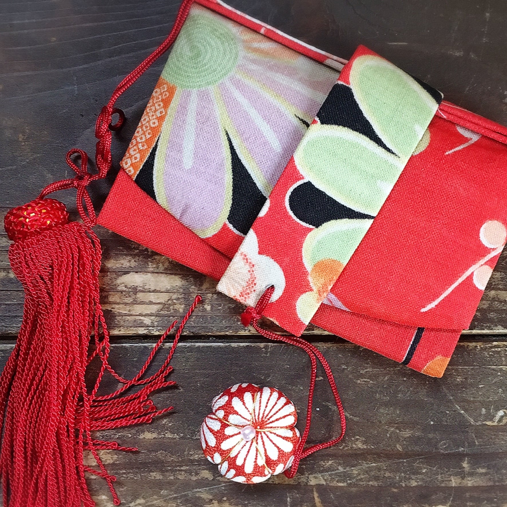 508ag50, 小物5点◎七五三 七歳 女児 アンティーク着物&丸帯 総柄◎ 408ag65□七五三 七歳 女児 セミアンティーク着物&丸帯□状態